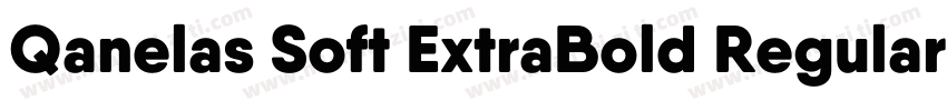 Qanelas Soft ExtraBold Regular字体转换
